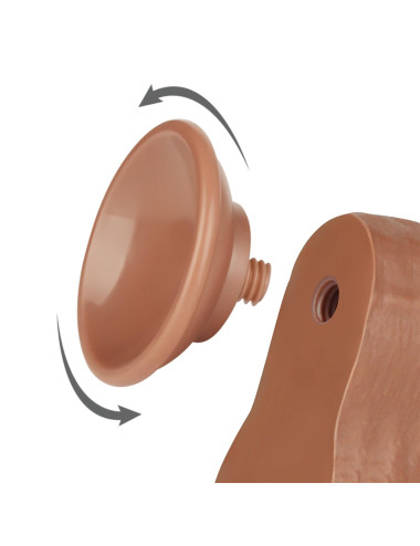 8.5'' Sliding Skin Dual Layer Dong Brown
