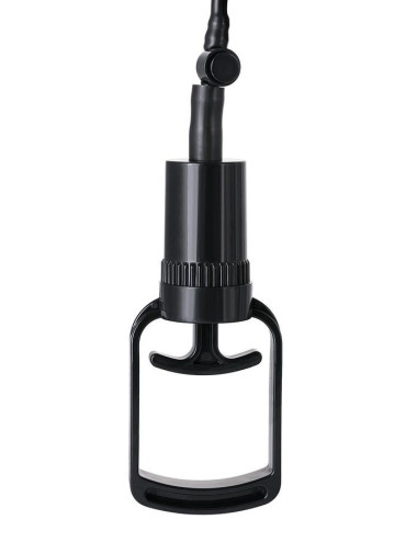A-TOYS, Penis Pump Coal, with vibro, PVC, Transparent, 22,8 cm