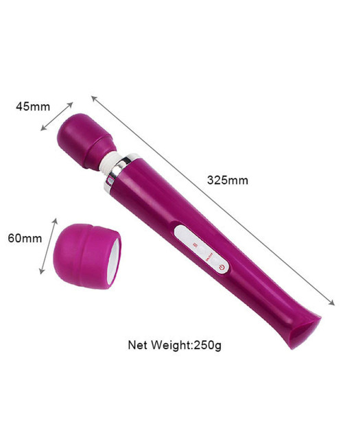Stymulator Magic Massager Wand USB Purple - 10 funkcji, Masażer, Wibrator, Zabawka erotyczna