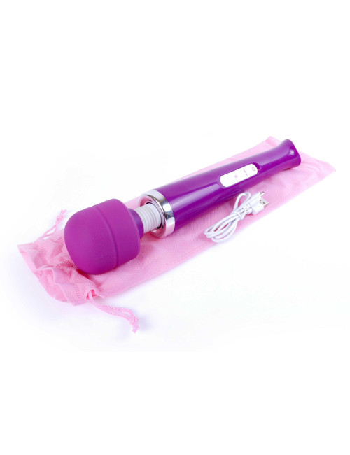 Stymulator Magic Massager Wand USB Purple - 10 funkcji, Masażer, Wibrator, Zabawka erotyczna