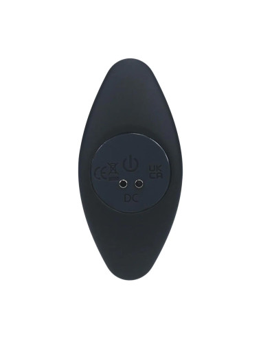 Tri Bulb Vibrating Silicone Anal Plug - Black
