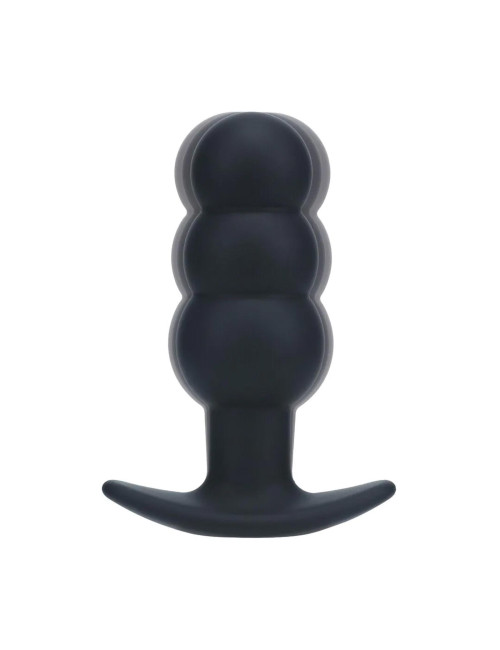 Tri Bulb Plug Analny Wibrujący Silikonowy Czarny