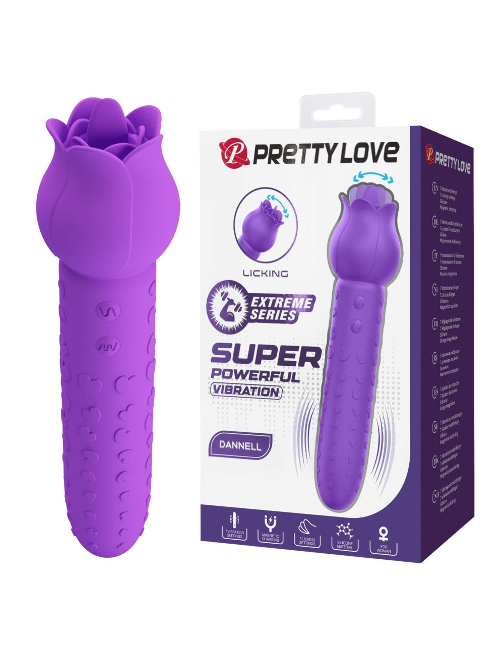 Pretty Love Dannell Extreme Series Wibrator Silikonowy 16,3 cm