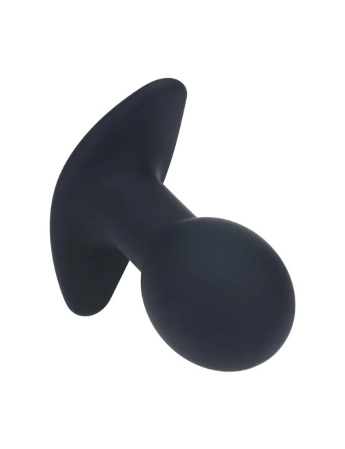 Plug analny wibrujący silikonowy – Single Bulb, czarny