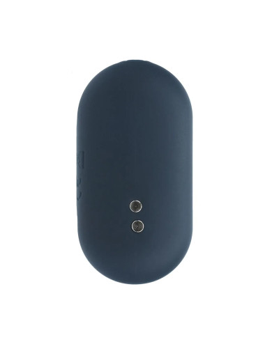 Hexagonal Vibrating Silicone Anal Plug - S - Black