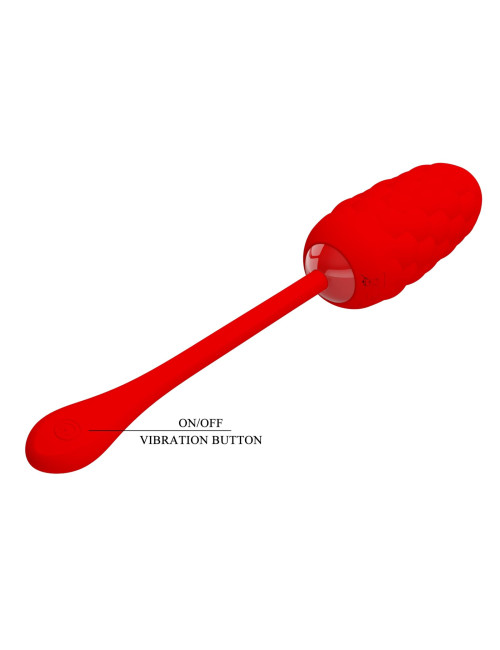 PRETTY LOVE Marina Egg Red - Bezprzewodowe Jajko Wibracyjne z 12 funkcji wibracji