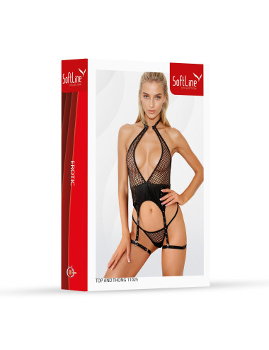 Set top and thong 11025 black S