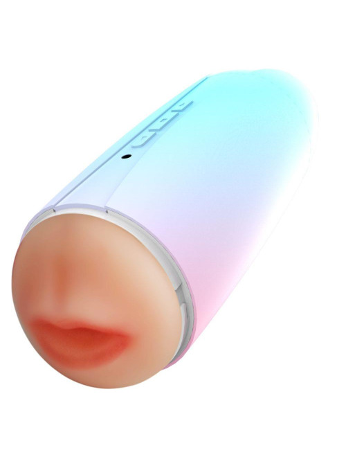 Masturbator Cup Glow Touch – dwukanałowy realistyczny masturbator, zabawki erotyczne dla dorosłych