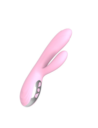 Wibrator-Joker Heating Double Vibrating Massage Stick -Pink