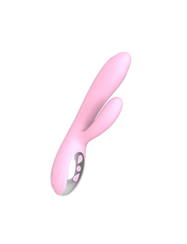Wibrator-Joker Heating Double Vibrating Massage Stick -Pink