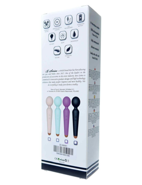 Stymulator Wand USB Power Wand - 10 Funkcji, Wodoodporny, Masażer/Wibrator, Silikon/ABS