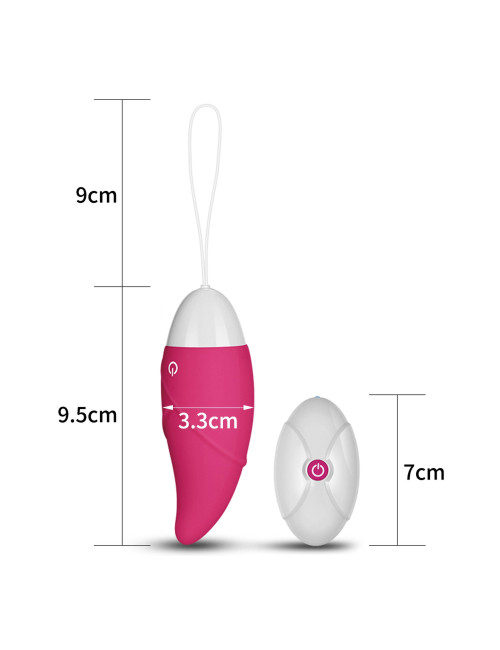 IJOY Jajko bezprzewodowe wibrujące Pink Pilot zdalny, 10 wzorów fal i pulsów, silikon wodoodporny
