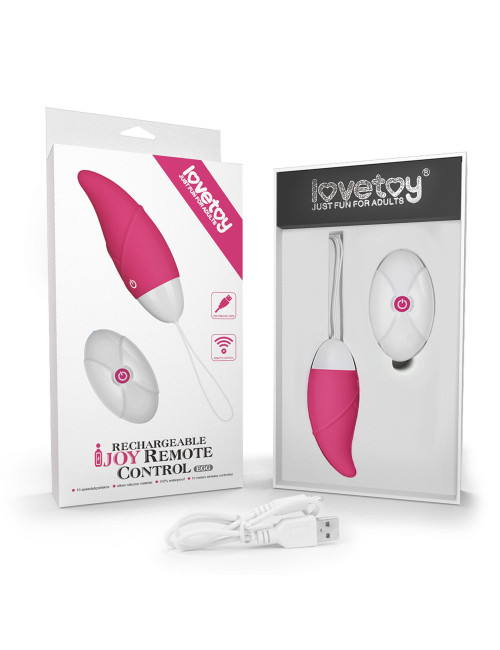 IJOY Jajko bezprzewodowe wibrujące Pink Pilot zdalny, 10 wzorów fal i pulsów, silikon wodoodporny