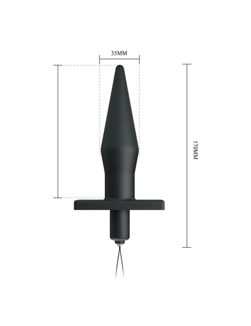 Wibrujący Plug Analny z Pilotem Baile Butt Plug