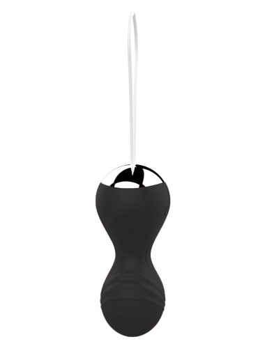 Kulki-Vibrating Silicone Kegel Balls USB 10 Function / Remote control -Black