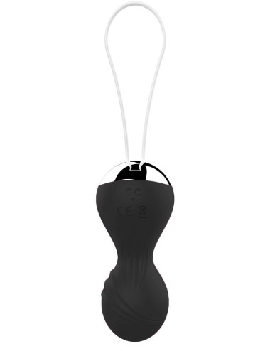 Kulki-Vibrating Silicone Kegel Balls USB 10 Function / Remote control -Black