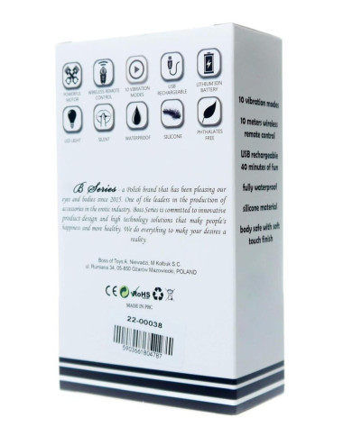 Kulki-Vibrating Silicone Kegel Balls USB 10 Function / Remote control -Black