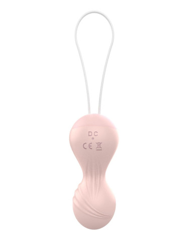 Kulki-Vibrating Silicone Kegel Balls USB 10 Function / Remote control -Flesh