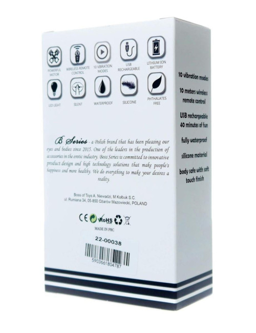 Wibrujące Kulki Kegla z Pilotem USB Flesh B-Series Magic