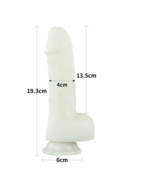 Lumino Play Dildo Żelowe – Świecące Dildo z Silikonu Platynowego, 19 cm