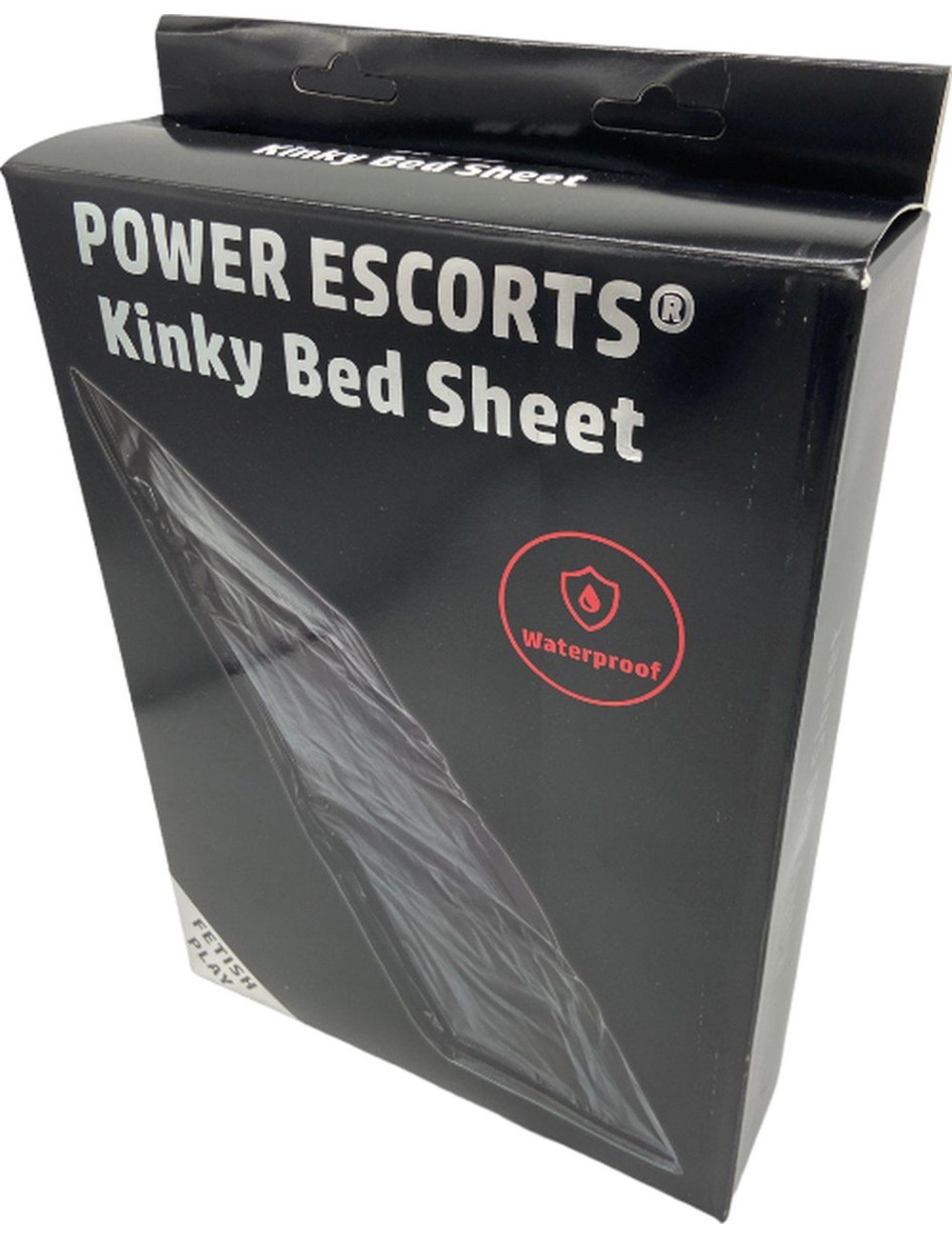 Wodoodporne Prześcieradło BDSM Power Escorts Kinky Czarne 160x227 cm