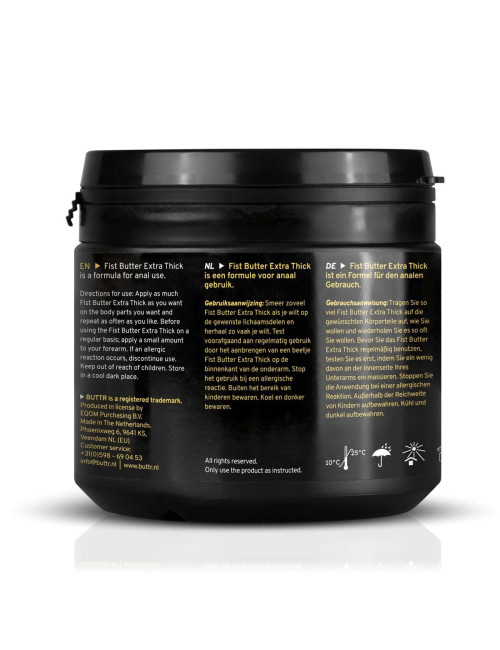 BUTTR Fisting Gel Extra Thick 500 ml – Żel Afrodyzjakowy, Fisting