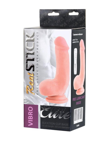RealStick Elite, Gerard vibrator, TPR, flesh, 18,5 cm