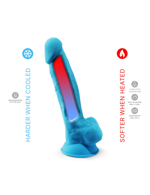 Silexd Realistyczne Dildo z Platynowego Silikonu Model Blue
