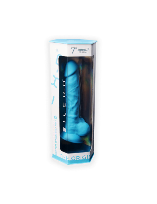 Silexd Realistyczne Dildo z Platynowego Silikonu Model Blue