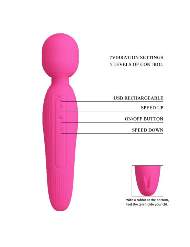 PRETTY LOVE - CURTIS, 7 vibration functions 5 levels of speed control
