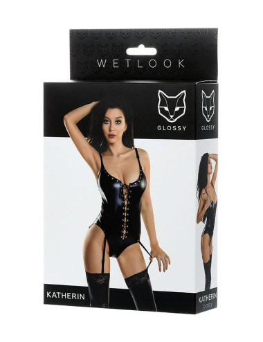 Glossy Classic body KATHERIN - black L