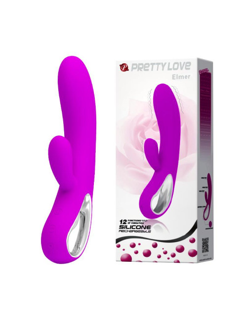PRETTY LOVE ELMER PURPLE USB – Wibrator Punkt G, Zabawki – 12 funkcji