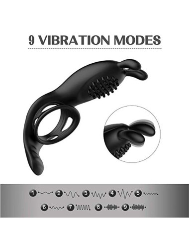 RabbitVibration Cock Ring with remote