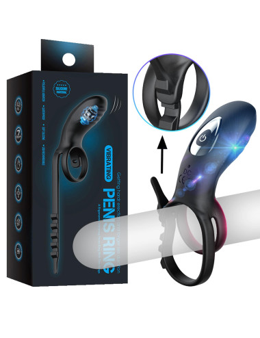 AdjustableDouble cockring with remote