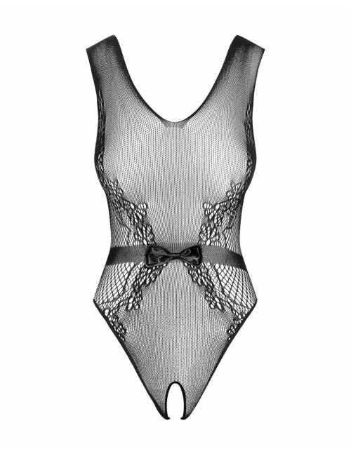 Obsessive B115 Eleganckie Body z Połyskującą Kokardką