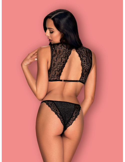 Obsessive Elisetta Brokatowy Komplecik L/XL