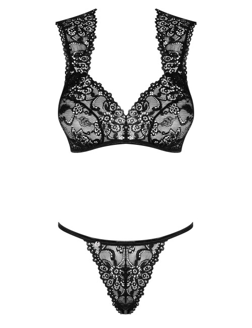 Obsessive Elisetta Brokatowy Komplecik L/XL