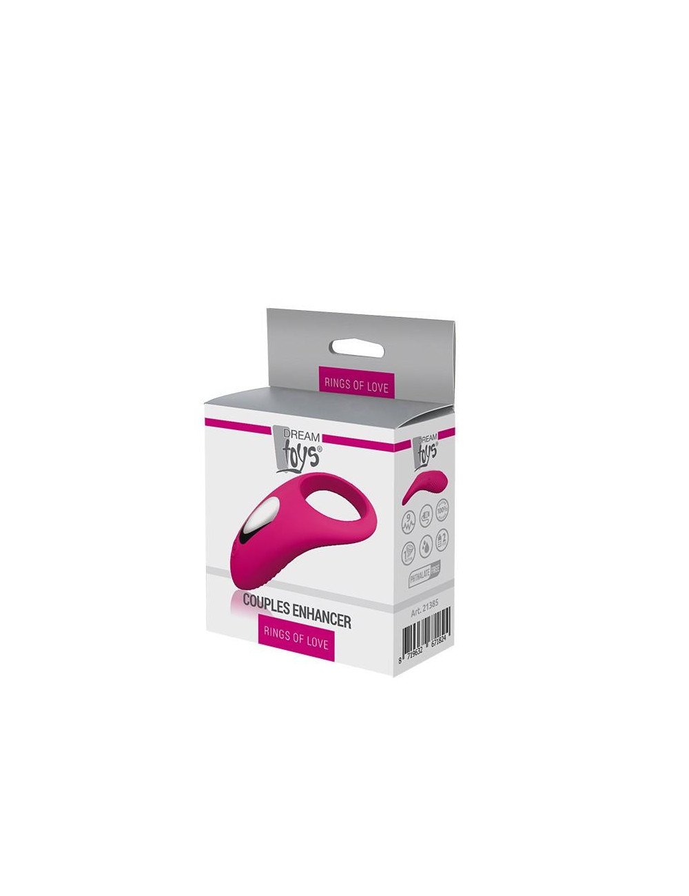 RINGS OF LOVE COUPLES ENHANCER MAGENTA – Pierścień na penisa z wibracją dla par, Zabawki, Pierścienie, Z wibracją