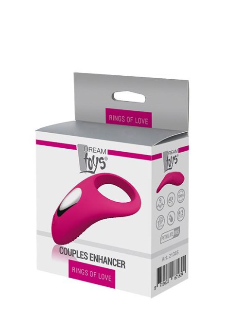RINGS OF LOVE COUPLES ENHANCER MAGENTA – Pierścień na penisa z wibracją dla par, Zabawki, Pierścienie, Z wibracją