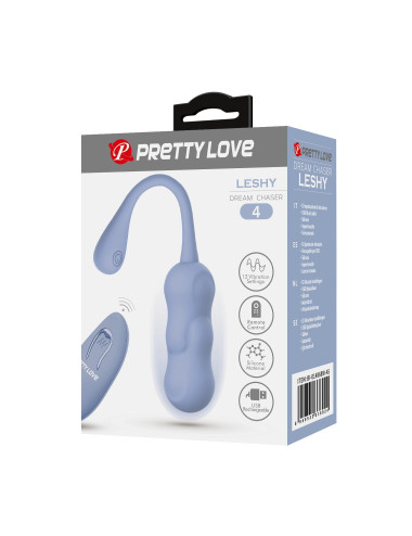 PRETTY LOVE - LESHY Dream Chaser 4, Blue, 12 vibration functions Wireless remote control