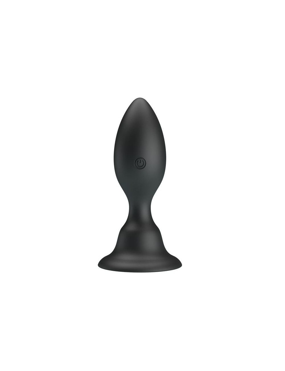 Pretty Love Push Over – Wibrujący Czarny Plug Analny z Przyssawką