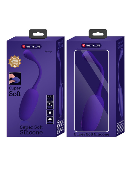 Pretty Love KNUCKER Purple – Jajko wibracyjne bezprzewodowe z 12 funkcji wibracji i pamiecia
