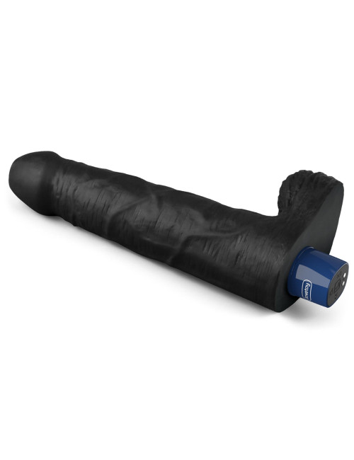 9-calowy Real Softee Dildo - Vibracyjny, TPE Soft-Skin, Wodoodporny, Rechargeable