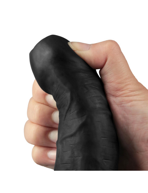 9-calowy Real Softee Dildo - Vibracyjny, TPE Soft-Skin, Wodoodporny, Rechargeable