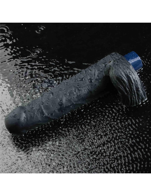 9-calowy Real Softee Dildo - Vibracyjny, TPE Soft-Skin, Wodoodporny, Rechargeable