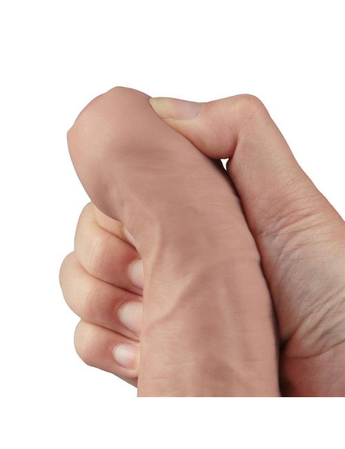 9-calowy Real Softee Dildo TPE - Realistyczny Dildo Zabawki Soft-Skin, Wodoodporne, USB Ładowanie