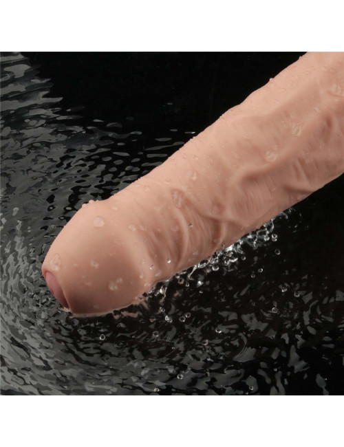 9-calowy Real Softee Dildo TPE - Realistyczny Dildo Zabawki Soft-Skin, Wodoodporne, USB Ładowanie
