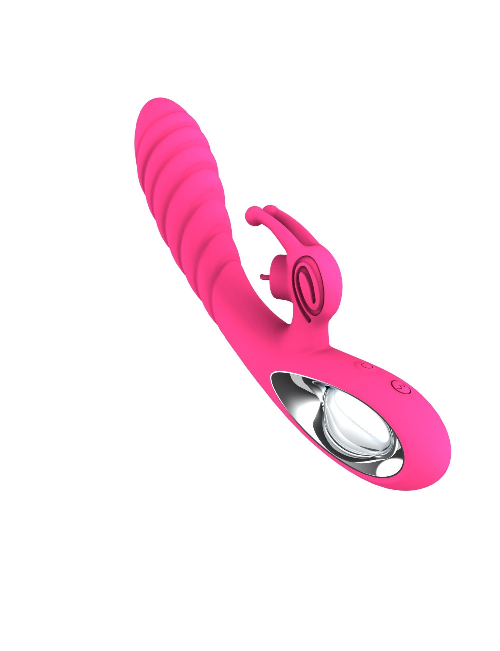 Wibrator Vicky USB Pink – Króliczek, 36 trybów, silikon medyczny, wodoodporny