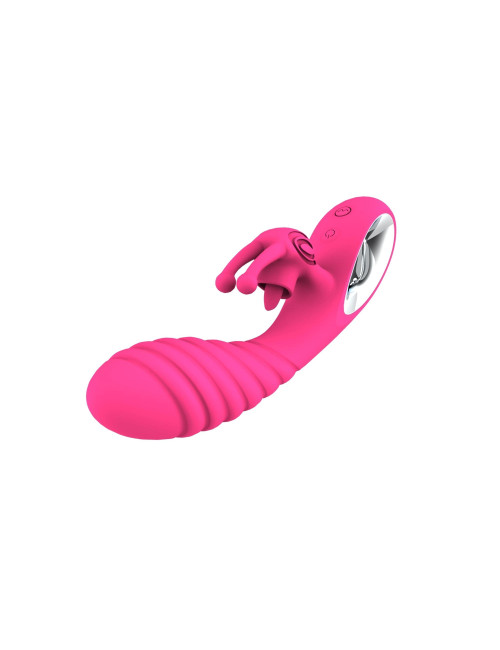 Wibrator Vicky USB Pink – Króliczek, 36 trybów, silikon medyczny, wodoodporny