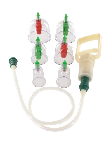 Cupping Vacuum Cupset Transparent - Zabawki BDSM i medyczne, Pompa próżniowa